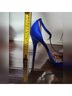 Betsey Johnson Blue Silver Heels Size 8 - photo 9