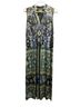 One World Paisley Blue Green Casual Dress Size XL - photo 1