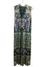 One World Paisley Blue Green Casual Dress Size XL - photo 2