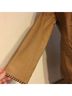 Metrostyle 100% Leather Brown Jacket Size 8 - photo 5