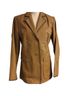 Metrostyle 100% Leather Brown Jacket Size 8 - photo 1