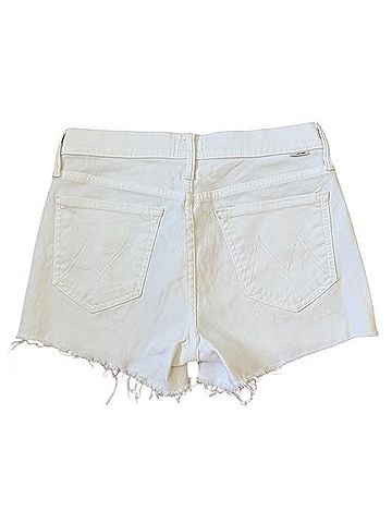Mother The Charmer Fray Denim Shorts (view 2)