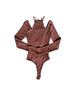 Astr Brown Bodysuit Size S - photo 1