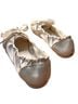 Vivaia 100% Satin Gold Ivory Flats Size 10 - photo 2