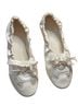 Vivaia 100% Satin Gold Ivory Flats Size 10 - photo 11