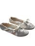 Vivaia 100% Satin Gold Ivory Flats Size 10 - photo 6
