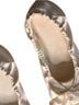 Vivaia 100% Satin Gold Ivory Flats Size 10 - photo 3