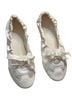 Vivaia 100% Satin Gold Ivory Flats Size 10 - photo 1