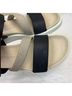 Ecco 100% Leather Black Brown Sandals Size 8 1/2 - photo 5
