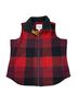 Woolrich 85% Wool 15% Nylon 100% Cotton 50% Acrylic 50% Polyester Plaid Red Black Burgundy Vest Size XL - photo 1