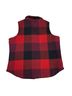 Woolrich 85% Wool 15% Nylon 100% Cotton 50% Acrylic 50% Polyester Plaid Red Black Burgundy Vest Size XL - photo 2