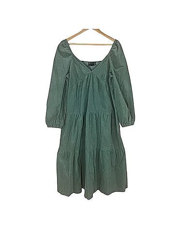 ASOS tiered cord babydoll midi smock dress Casual Dress (view 1)