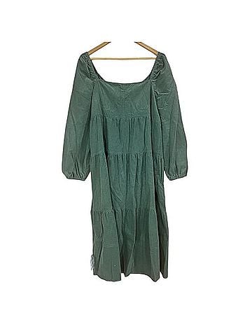 ASOS tiered cord babydoll midi smock dress Casual Dress (view 2)