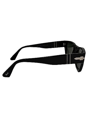 Persol Persol PO3307S Rectangular Sunglasses in Black Acetate (view 2)