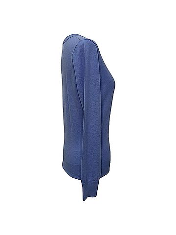 Zimmermann Zimmermann Knitted Crewneck Sweater in Navy Blue in Navy Blue Cashmere (view 2)