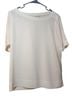 Pure Collection 100% Silk White Short Sleeve Silk Top Size 12 - photo 1
