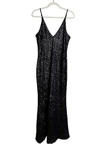 Dress the Population Black Sequins Gown Cocktail Dress (view 1)