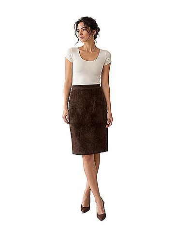 Rem Garson Leather Skirt (view 1)