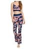 Johnny Was Floral Multi Color Blue Active Pants Size M - photo 1