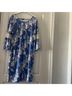 Glamour Floral Blue White Cocktail Dress Size 12 - photo 7