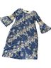 Glamour Floral Blue White Cocktail Dress Size 12 - photo 2