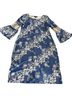 Glamour Floral Blue White Cocktail Dress Size 12 - photo 1