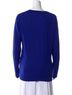 Sandro 90% Merino 10% Cashmere 100% Silk Solid Blue Pullover Sweater Size L - photo 2