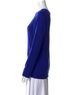 Sandro 90% Merino 10% Cashmere 100% Silk Solid Blue Pullover Sweater Size L - photo 6
