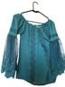 American Rag Teal Blouse Size L - photo 1
