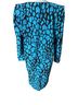 Sunshine Starshine 100% Polyester Print Blue Black Cocktail Dress Size 12 - photo 2