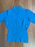 Bisou Bisou Blue Pullover Sweater Size M - photo 4