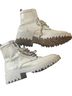 Velez 100% Leather Floral White Boots Size EU 38 - photo 1