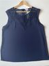 Pixley Solid Blue Tank Top Size XL - photo 5