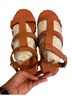 Kaanas Orange Sandals Size 7 - photo 1