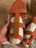 Kaanas Orange Sandals Size 7 - photo 3