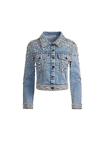 Alice + Olivia Nelson Denim Jacket (view 1)