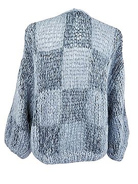 Maiami Mohair Knit Bomber Cardigan (view 2)