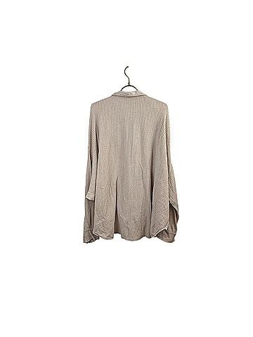 FP One Tan Waffle Oversized Scout Jacket Button-Down Shirt (view 2)