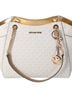 Michael Kors 100% Leather Print Brown Ivory Shoulder Bag One size - photo 1