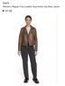 Levi's Brown Faux Leather Jacket Size XS - photo 5