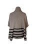 Tahari Stripes Gray Black Poncho Size L - photo 2