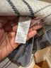 Everlane 68% Wool 24% Nylon 8% Other 55% Cotton 45% Cupro 100% Polyester Plaid Gray Coat Size 14 - photo 4