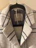 Everlane 68% Wool 24% Nylon 8% Other 55% Cotton 45% Cupro 100% Polyester Plaid Gray Coat Size 14 - photo 3