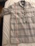 Everlane 68% Wool 24% Nylon 8% Other 55% Cotton 45% Cupro 100% Polyester Plaid Gray Coat Size 14 - photo 7