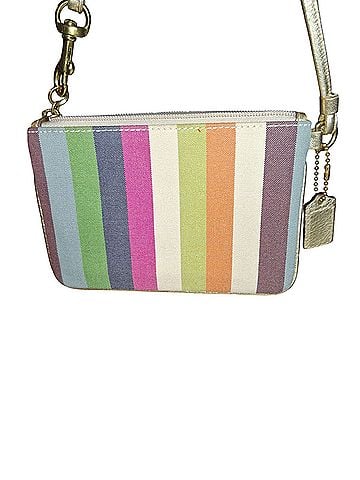 Coach Coach Poppy Legacy Striped Sequin Wristlet (view 2)