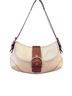Coach 100% Leather Solid White Brown Shoulder Bag One size - photo 1