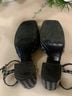 Reformation Checkered-gingham Black Gray Heels Size 8 1/2 - photo 7