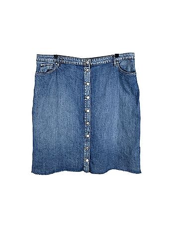 Lauren by Ralph Lauren Denim Skirt (view 1)