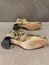 Tory Burch Floral Black Gold Ankle Boots Size 8 - photo 7