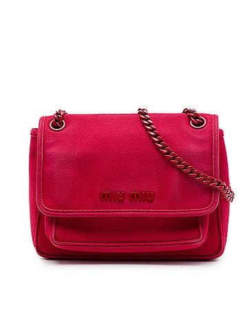 Miu Miu Canvas Canapa Chain Flap Crossbody (view 1)